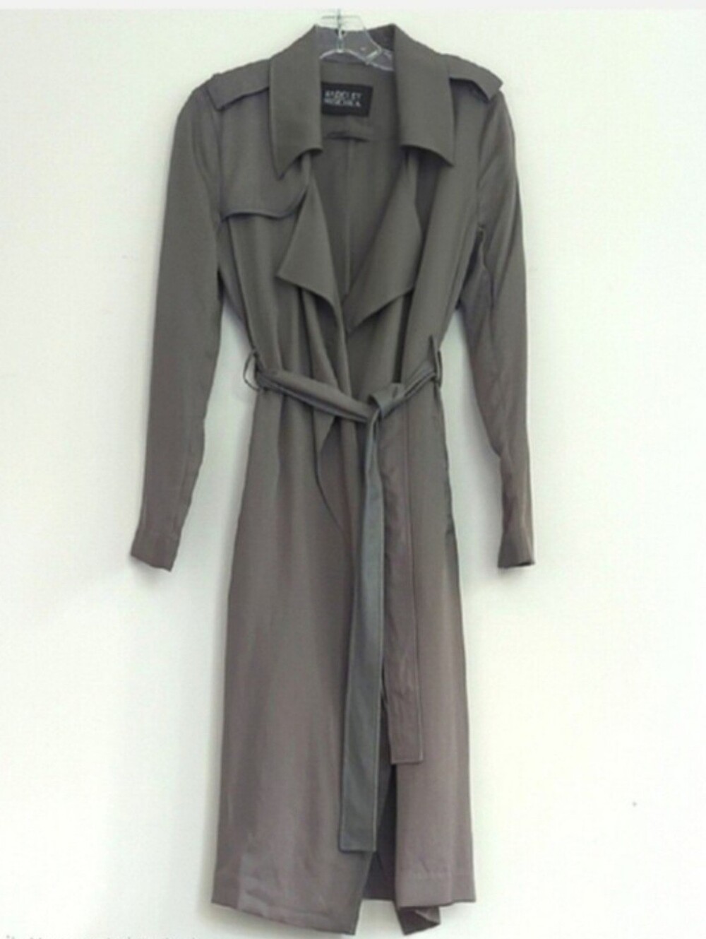 Badgley Mischka Gray Trench Coat